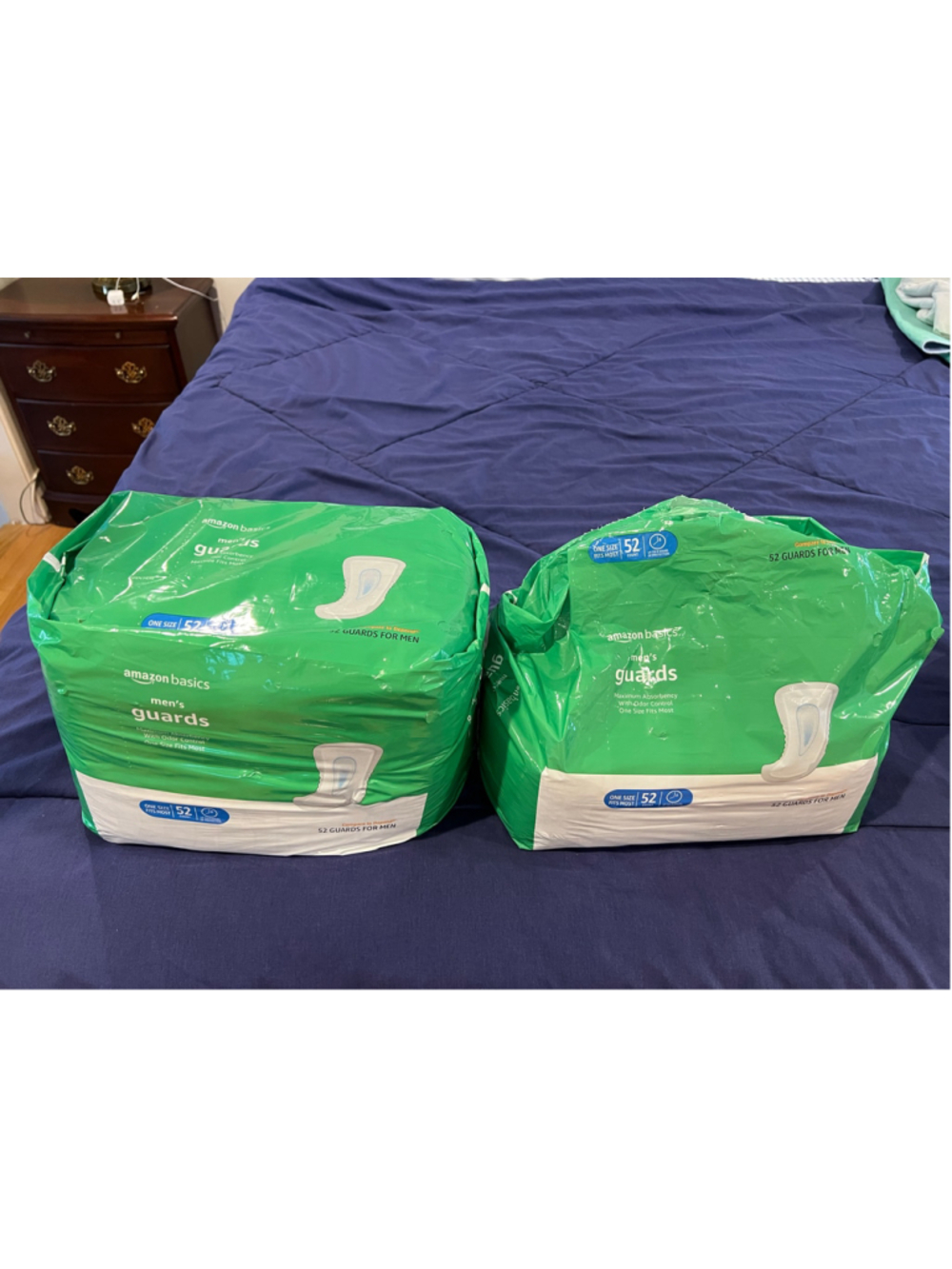 Amazon Basics Men's Incontinence Guards, Maximum Absorbency,One size fits most